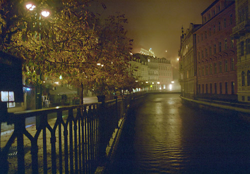 Karlovy Vary at night